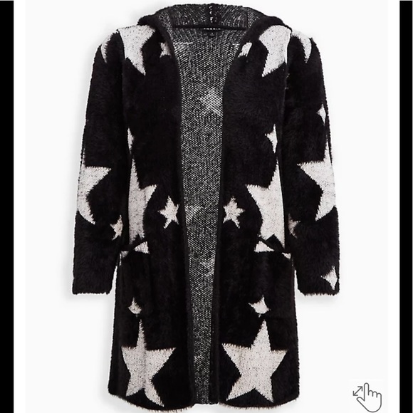 Torrid ⭐️ Star ⭐️ Cardigan with Hood - Picture 4 of 5